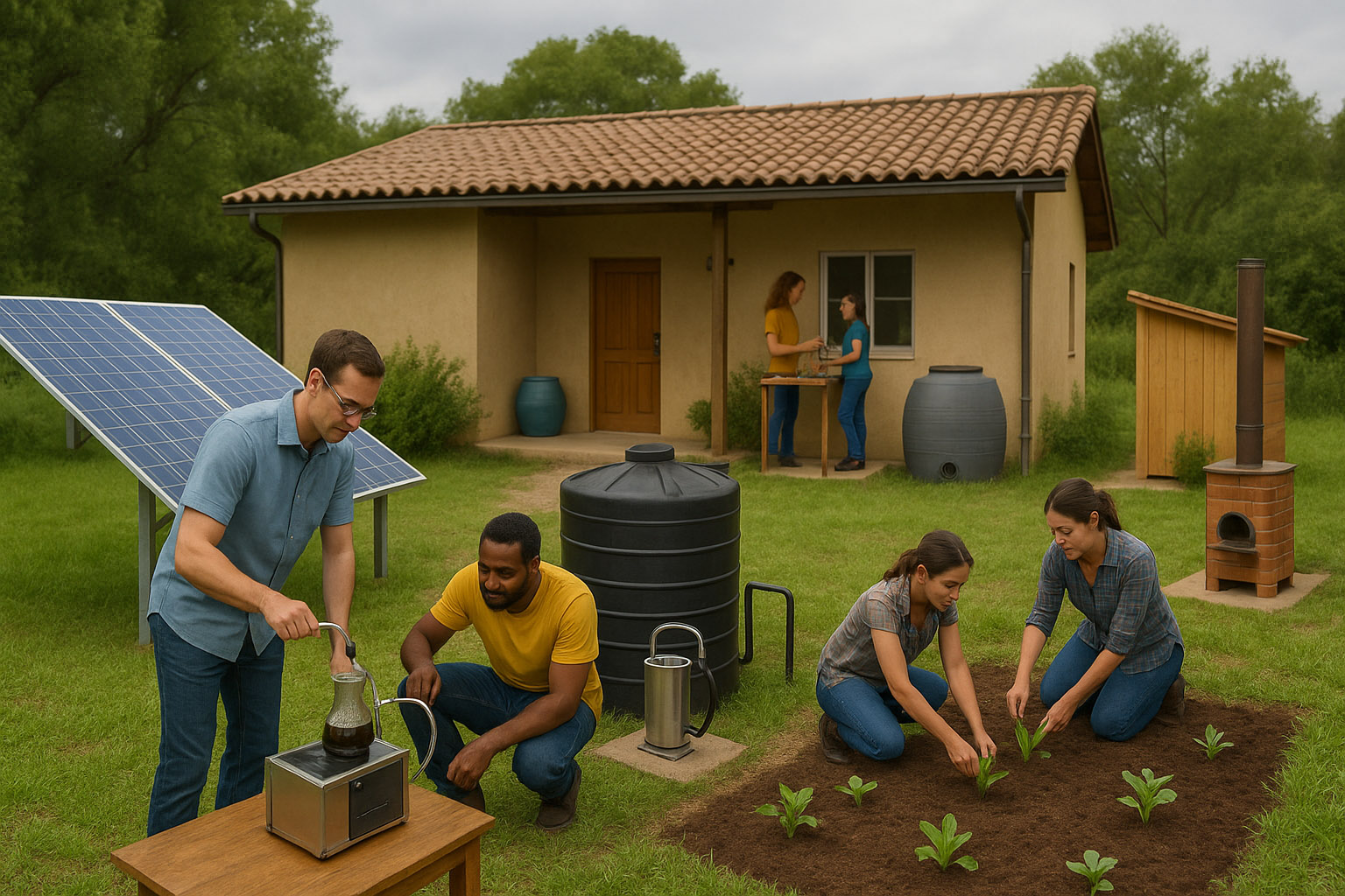 Chamada à participação voluntária e apoio ao projeto Preparados pra Tudo da Associação Verde Esperança, com destaque para doações, mutirões e formação comunitária.
